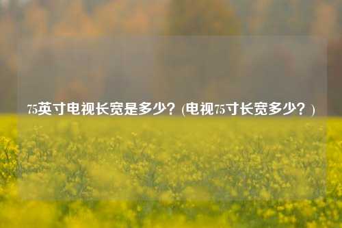 75英寸电视长宽是多少？(电视75寸长宽多少？)