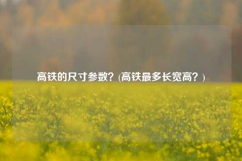 高铁的尺寸参数？(高铁最多长宽高？)