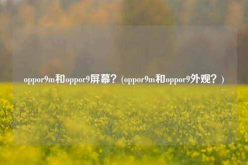 oppor9m和oppor9屏幕？(oppor9m和oppor9外观？)