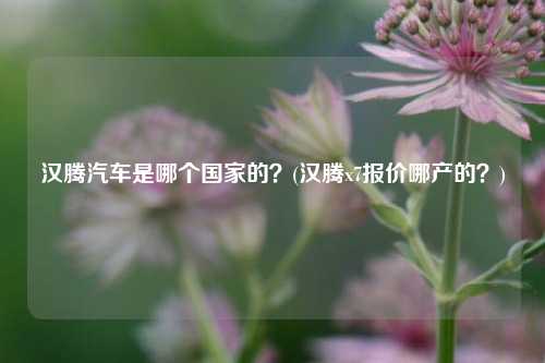 汉腾汽车是哪个国家的？(汉腾x7报价哪产的？)