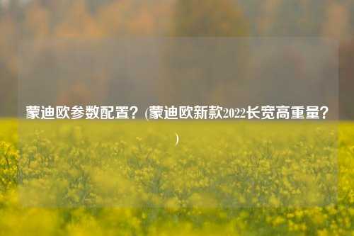 蒙迪欧参数配置？(蒙迪欧新款2022长宽高重量？)