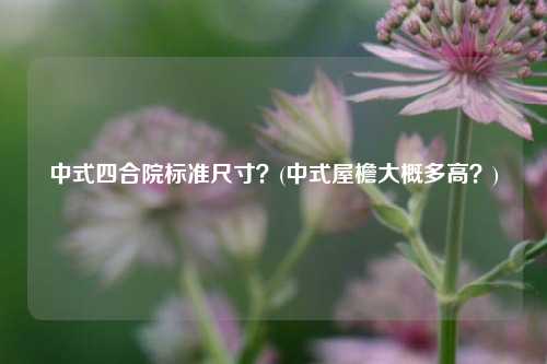 中式四合院标准尺寸？(中式屋檐大概多高？)